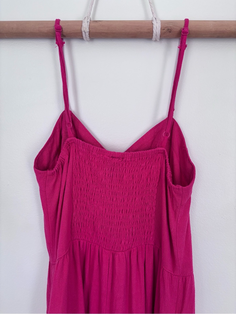 Universal Thread Raspberry button-front sundress | Small | Linen Blend - Picture 4 of 11